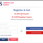 American swan Free 200 Rs  Gift Card For Just Sign Up (Big Loot) (No Minimum Purchase)