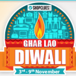 Shopclues Ghar Lao Diwali Sale – Upto 75% Cashback on Products (3-9 November)