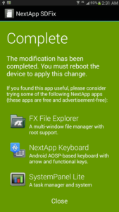 sd fix android app