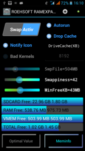 increase ram rooted android