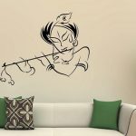 Buy WOW Krishna Vinyl Wall Sticker @Rs49 From Snapdeal