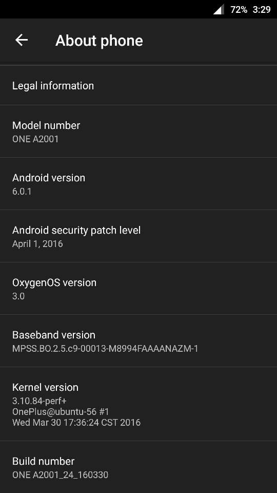oneplus 2 official marshmallow update