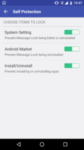 how to lock messages on android phone