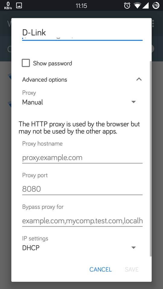 how to use proxy on android phone