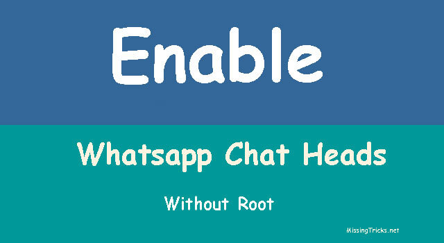 whatsapp chat heads