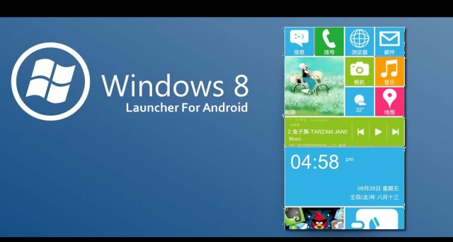 windows 8 launcher for android