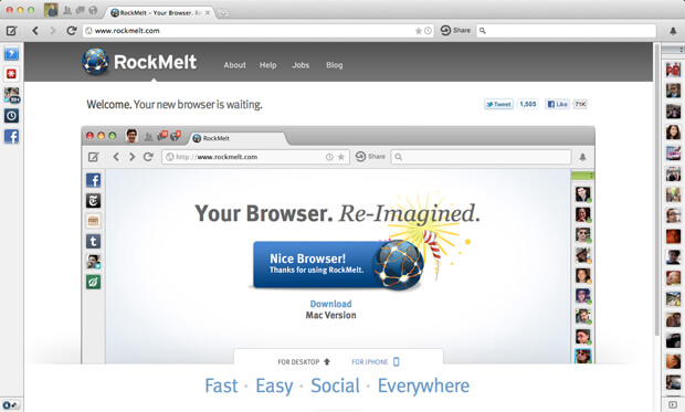 Rockmelt browser for windows 10